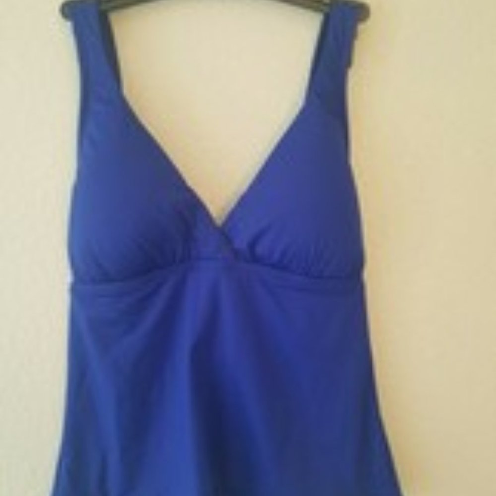 La Blanca Multi Strapped Blueberry Tankini Top